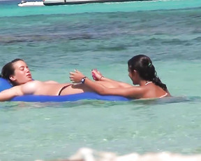 Young girl with huge tits loves going to a nudist camp